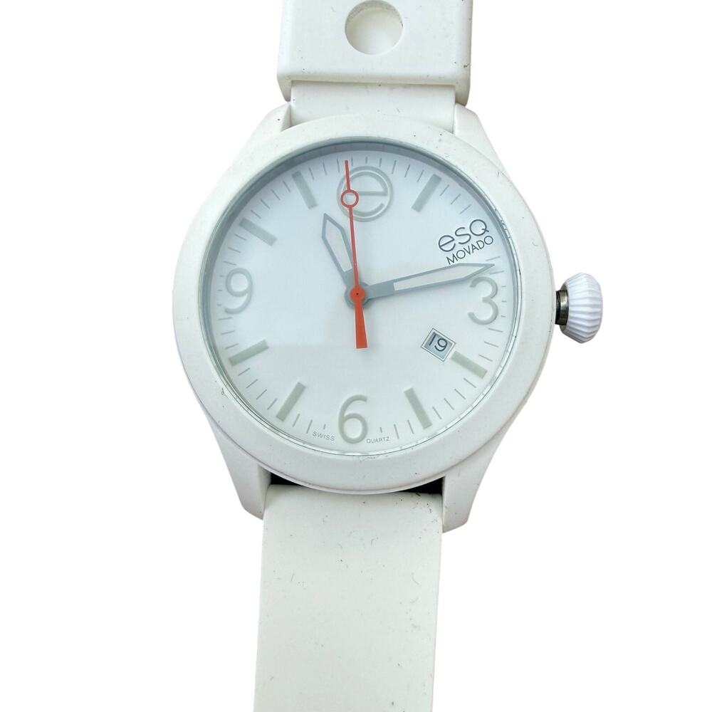 ESQ by Movado Unisex Watch Swiss Movement ES-50-3-29-5694 Quartz Analog White